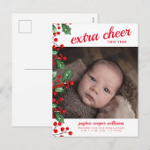 KERSTFEEST BABY AANKONDIGING | Kerstvreugde (Voorkant / Achterkant)