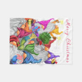 kerstfeest Baby Fleece Blanket Gnome Party - Fun (Voorkant (Horizontaal))