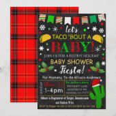 Kerstfeest Baby shower Fiesta Invitation Kaart (Voorkant / Achterkant)
