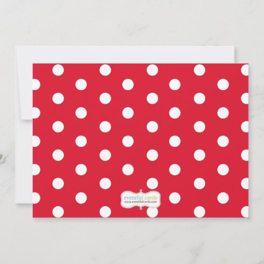 Kerstfeest Baby Sprinkle Shower-uitnodiging Kaart (Achterkant)