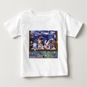 kerstfeest Baby T-Shirt Funny Boerderij Animal Par