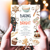 Kerstfeest Baking Spirits Bright Party Kaart