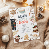 Kerstfeest Baking Spirits Bright Party Kaart