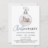 Kerstfeest bal uitnodiging (Voorkant)