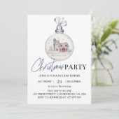 Kerstfeest bal uitnodiging (Staand voorkant)