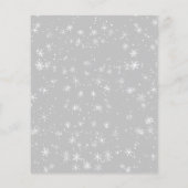 Kerstfeest Ballonnen en Sneeuwvlokken Budget Flyer (Achterkant)