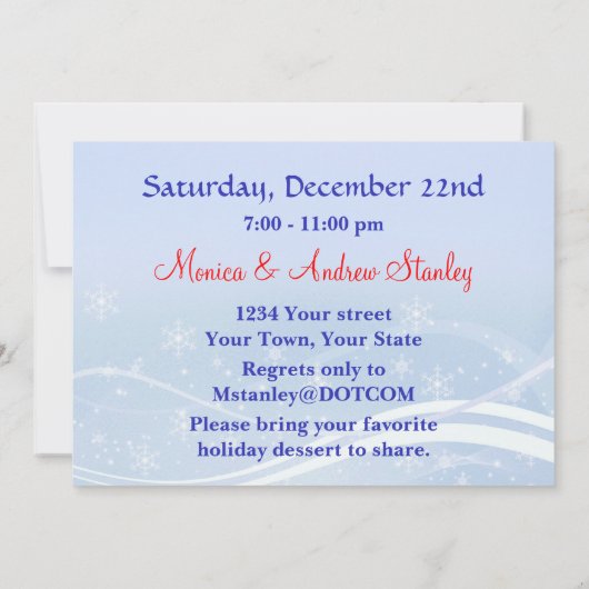 Kerstfeest bedrijf kaart (Achterkant)