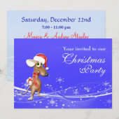 Kerstfeest bedrijf kaart (Voorkant / Achterkant)