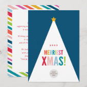 KERSTFEEST BEDRIJFSMINIMAAL moderne minimalistisch Feestdagenkaart (Voorkant / Achterkant)