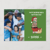 Kerstfeest Beer Briefkaart (Voorkant)