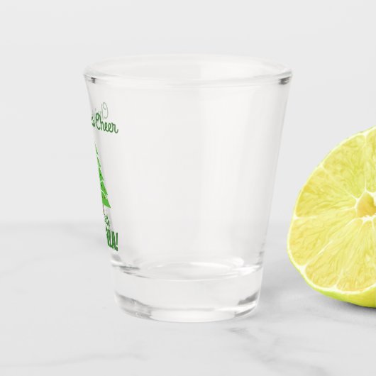 Kerstfeest begint met Tequila Funny Holiday Shot Glas (Rechts)