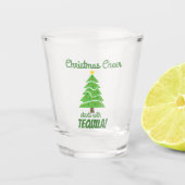 Kerstfeest begint met Tequila Funny Holiday Shot Glas (Voorkant)