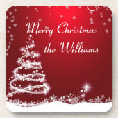 Kerstfeest Bier Onderzetter (Voorkant)