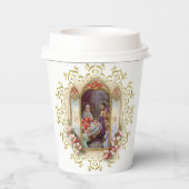 Kerstfeest Birthday party voor Jezus  Papieren Bekers (Achterkant)