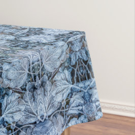 Kerstfeest Blauw Laat Sneeuw Winter Feestdagen Tafelkleed