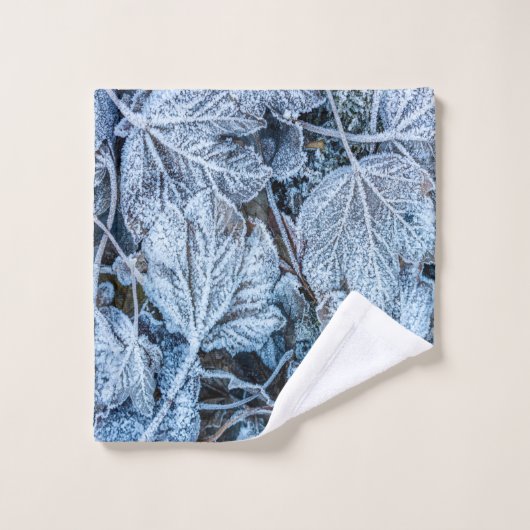 Kerstfeest Blauwe Blauwe Blauwblaasjes sneeuwwinte Bad Handdoek (Wasdoekje)