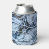 Kerstfeest Blauwe Blauwe Blauwblaasjes sneeuwwinte Blikjeskoeler (Blikje Voorkant)