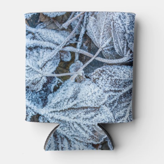 Kerstfeest Blauwe Blauwe Blauwblaasjes sneeuwwinte Blikjeskoeler (Voorkant)