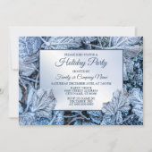 Kerstfeest Blauwe Blauwe Blauwblaasjes sneeuwwinte Kaart (Voorkant)