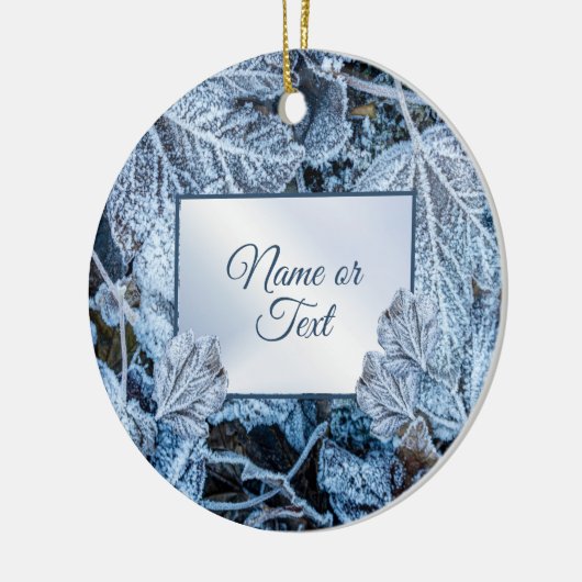 Kerstfeest Blauwe Blauwe Blauwblaasjes sneeuwwinte Keramisch Ornament (Links)