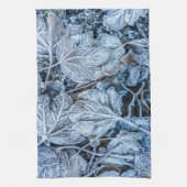 Kerstfeest Blauwe Blauwe Blauwblaasjes sneeuwwinte Theedoek (Verticaal)