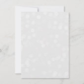 Kerstfeest Bokeh Lights Elegant Kaart (Achterkant)