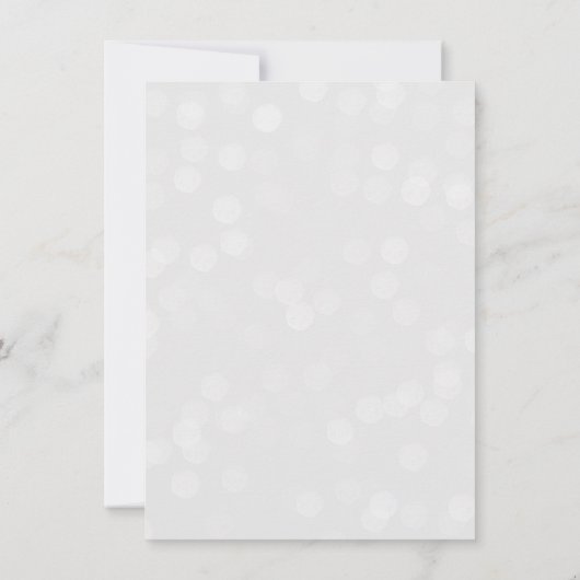 Kerstfeest Bokeh Lights Elegant Kaart (Achterkant)