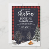 Kerstfeest Bonfire Kaart (Voorkant)