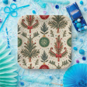 Kerstfeest borden papieren bordje (Feest)