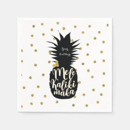 Kerstfeest Borrel Ananas Mele Kalikimaka Servetten