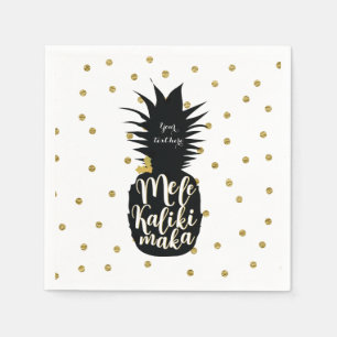 Kerstfeest Borrel Ananas Mele Kalikimaka Servetten