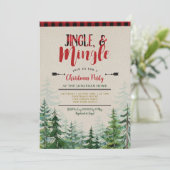 Kerstfeest Borrel Houthakker  Kaart (Staand voorkant)