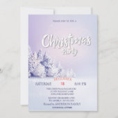 Kerstfeest Borrel in het Dennenbos Kaart (Voorkant)