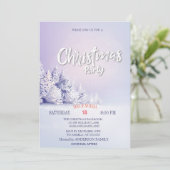 Kerstfeest Borrel in het Dennenbos Kaart (Staand voorkant)