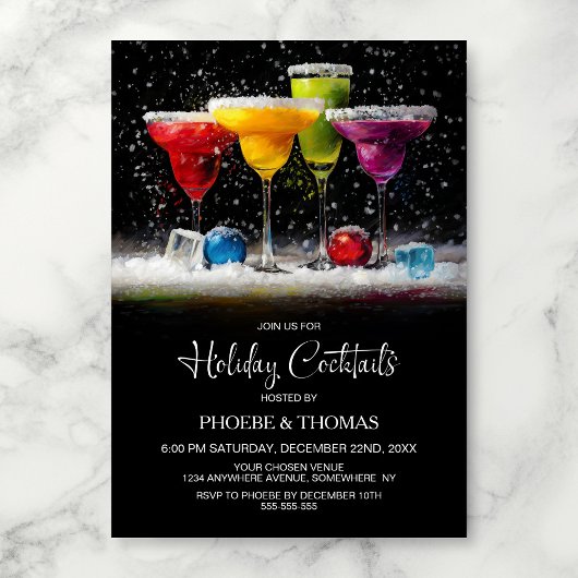 Kerstfeest Borrel Kaart