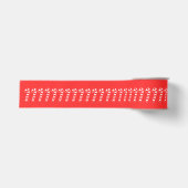 Kerstfeest Borrel Kerstman Werkplaats Grosgrain Lint (Voorkant)