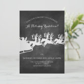 Kerstfeest Borrel Rustic Company Kaart (Staand voorkant)