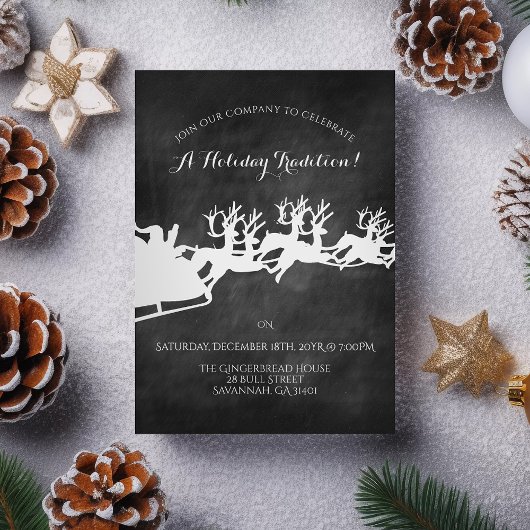 Kerstfeest Borrel Rustic Company Kaart