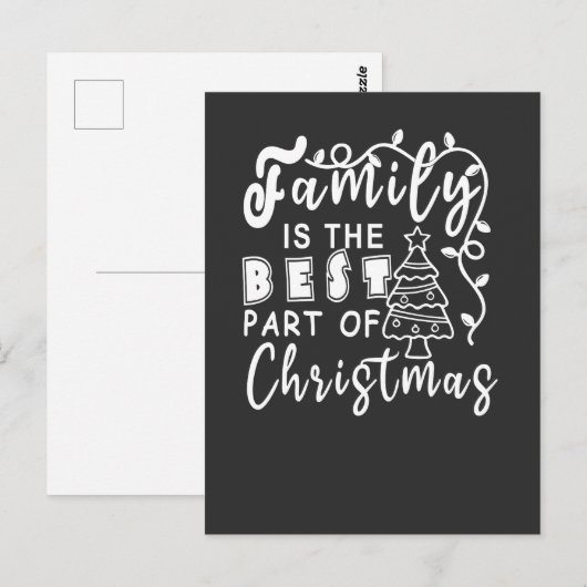 Kerstfeest Briefkaart (Voorkant / Achterkant)