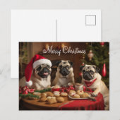 kerstfeest briefkaart (Voorkant / Achterkant)