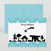 kerstfeest briefkaart (Voorkant / Achterkant)