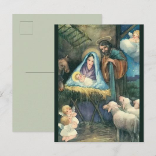  kerstfeest briefkaart (Voorkant / Achterkant)