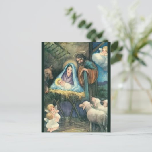  kerstfeest briefkaart (Staand voorkant)