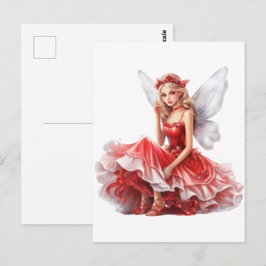 kerstfeest briefkaart (Voorkant / Achterkant)