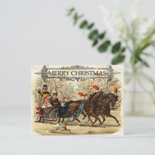 kerstfeest briefkaart (Staand voorkant)