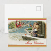 Kerstfeest Briefkaart: Classic Holiday Feestdagenkaart (Voorkant / Achterkant)