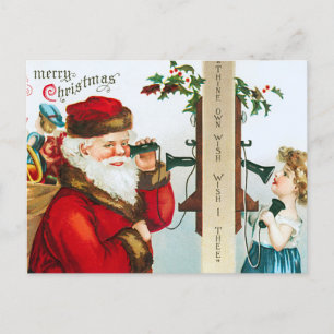 Kerstfeest Briefkaart: Classic Holiday Feestdagenkaart