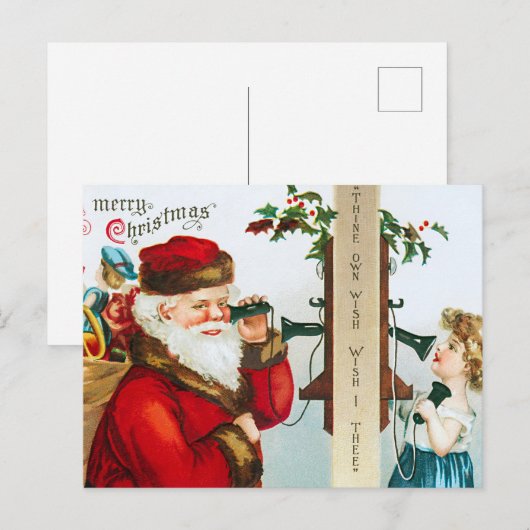  Kerstfeest Briefkaart: Classic Holiday Feestdagenkaart (Voorkant / Achterkant)