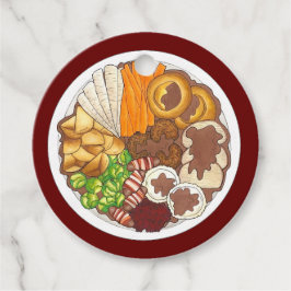 kerstfeest Britse feestelijke feestelijke Britse f Bedankjes Labels