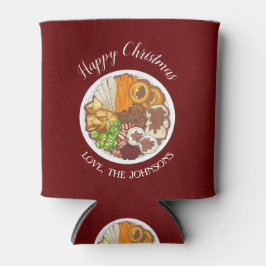 kerstfeest Britse feestelijke feestelijke Britse f Blikjeskoeler